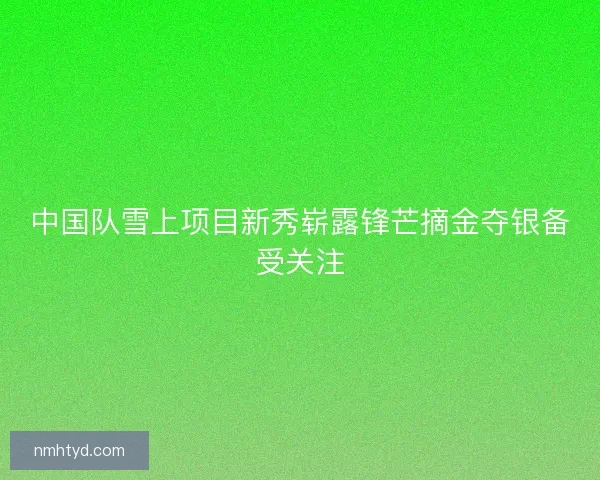 中国队雪上项目新秀崭露锋芒摘金夺银备受关注